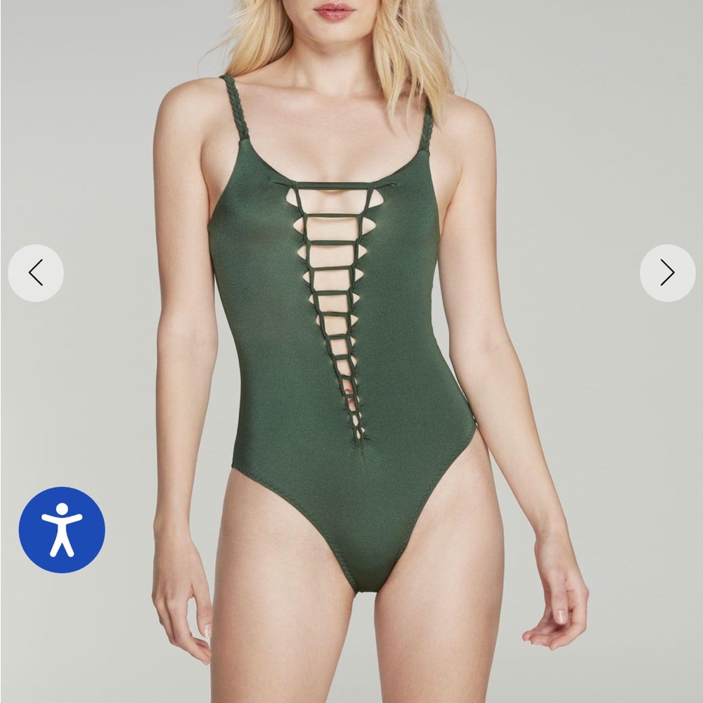 Agent Provocateur Green One-Piece Swimsuit size 1(xxs/xs/s)